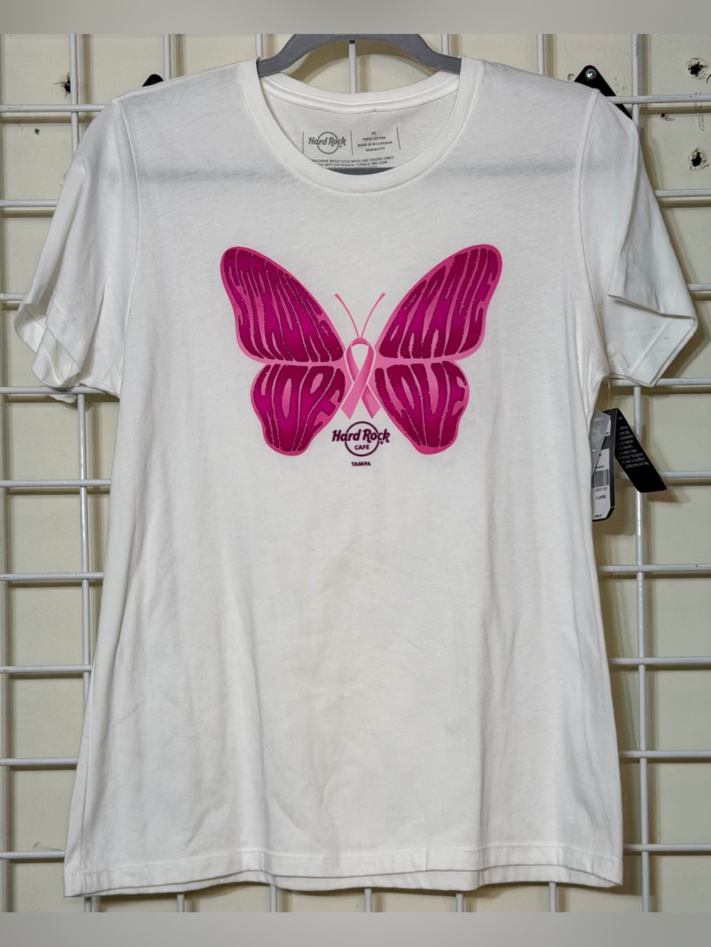 Hard Rock Cafe Tampa Fl Butterfly T-Shirt Stronger Together SizeXL NWT Awareness